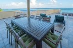 Your private ocean view terrace with patio table and BBQ